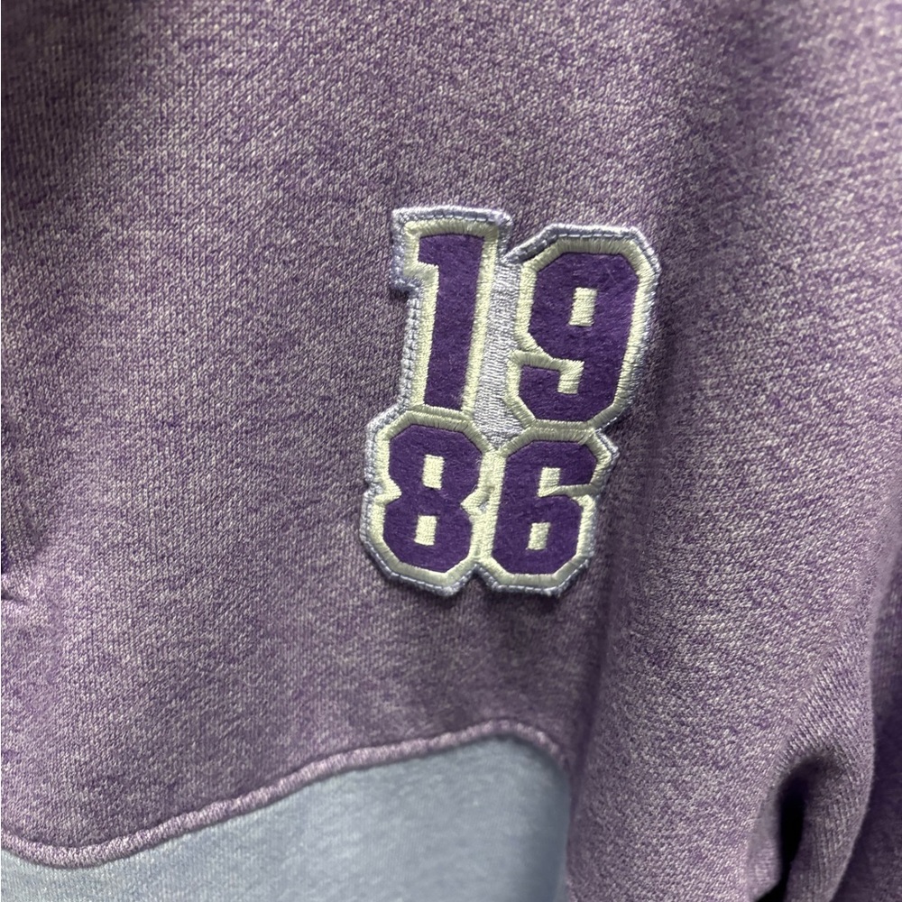 1986 Purple Quarter-Zip Sweatshirt - Picture 2 of 3